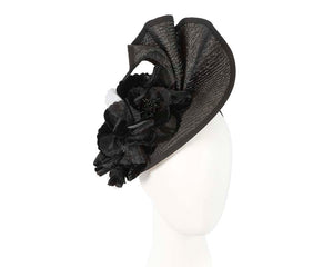 Cupids Millinery Women's Hat Black Black racing fascinator by Fillies Collection