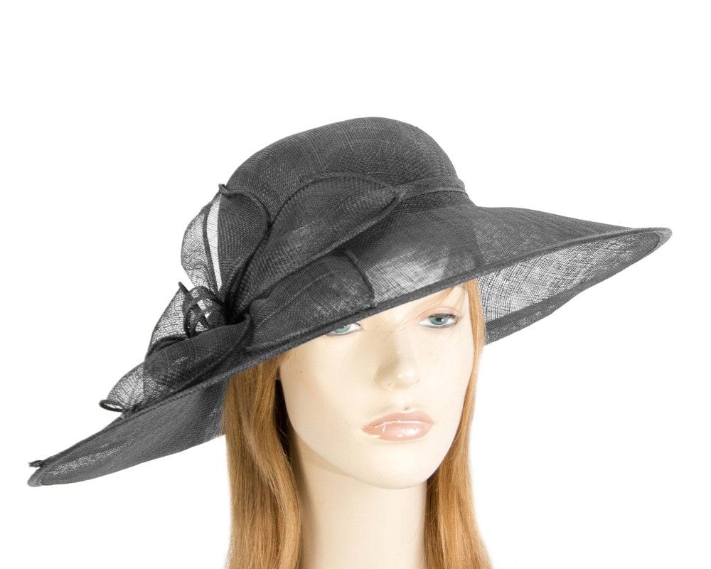 Cupids Millinery Women's Hat Black Black wide brim racing fashion hat by Max Alexander