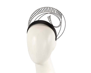 Cupids Millinery Women's Hat Black Exclusive black crown fascinator