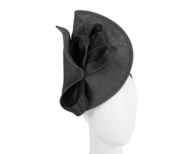 Cupids Millinery Women's Hat Black Large black Fillies Collection racing fascinator with bow