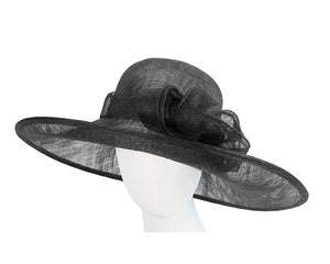 Cupids Millinery Women's Hat Black Large black racing hat by Max Alexander