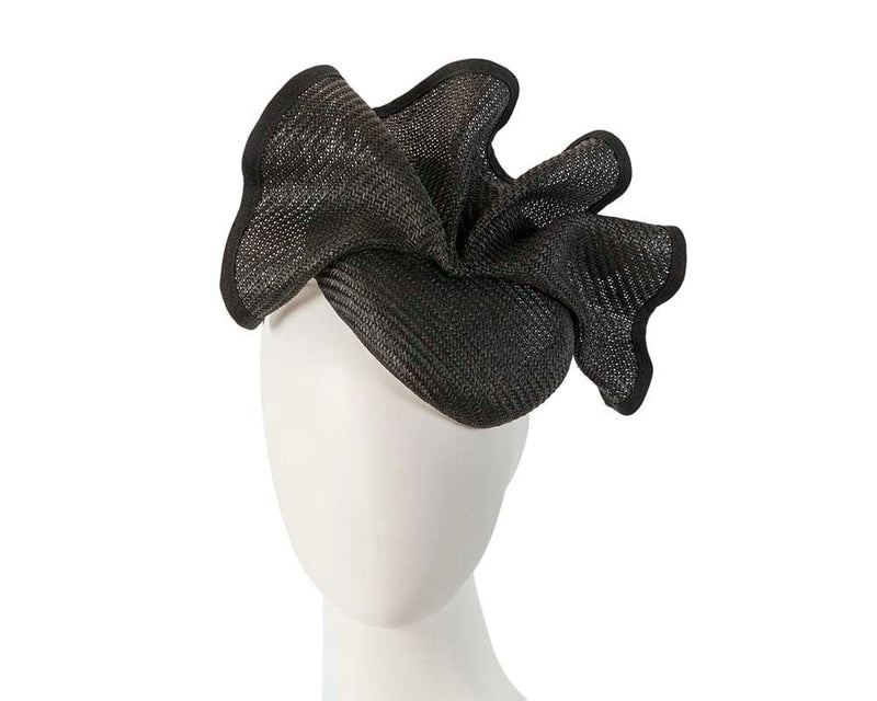 Cupids Millinery Women's Hat Black Made in Australia black pillbox racing fascinator by Fillies Collection S165B