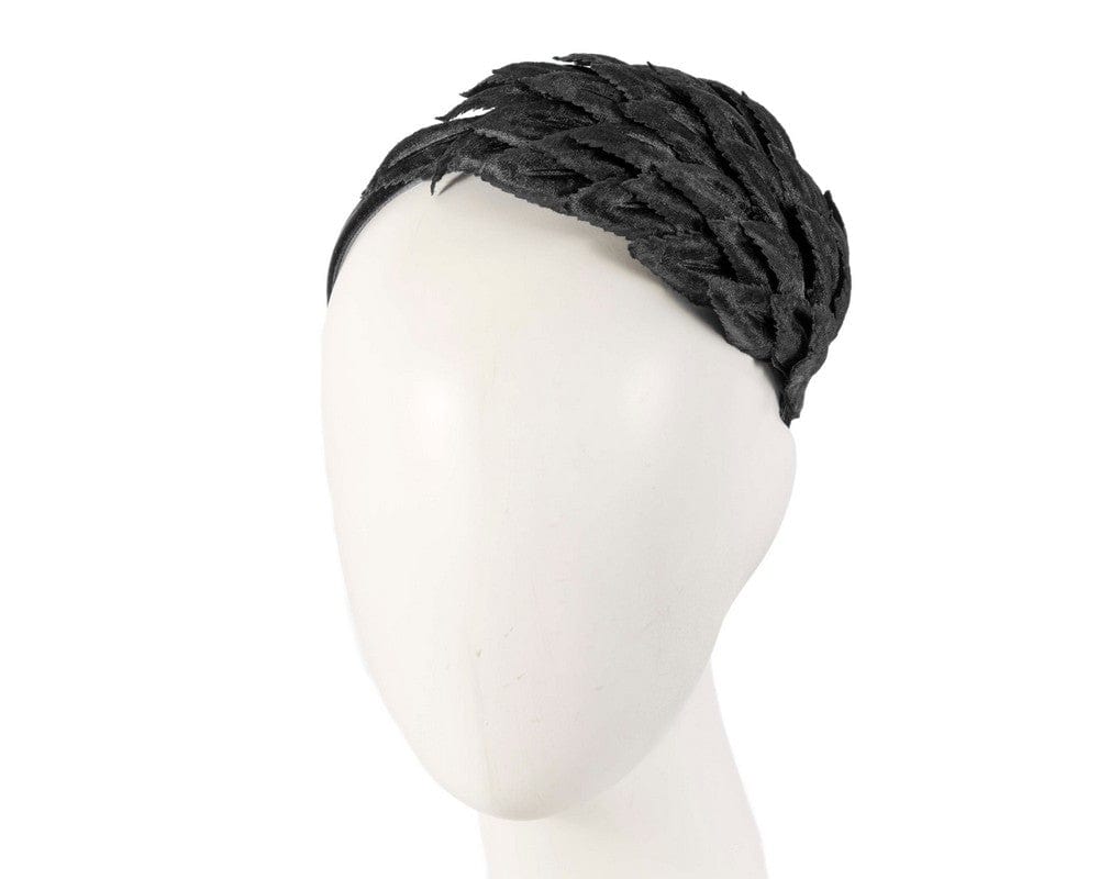 Cupids Millinery Women's Hat Black Petite black fascinator headband by Max Alexander