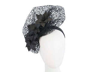 Cupids Millinery Women's Hat Black Staggering black racing fascinator by Fillies Collection