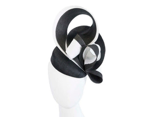 Cupids Millinery Women's Hat Black Stunning black & white racing fascinator by Fillies Collection