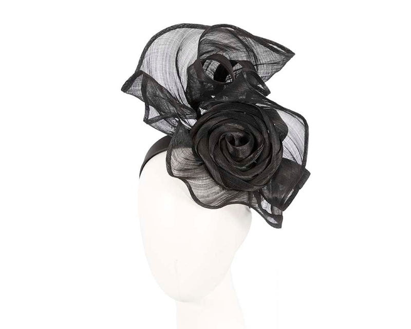 Cupids Millinery Women's Hat Black Twisted black designers fascinator by Fillies Collection