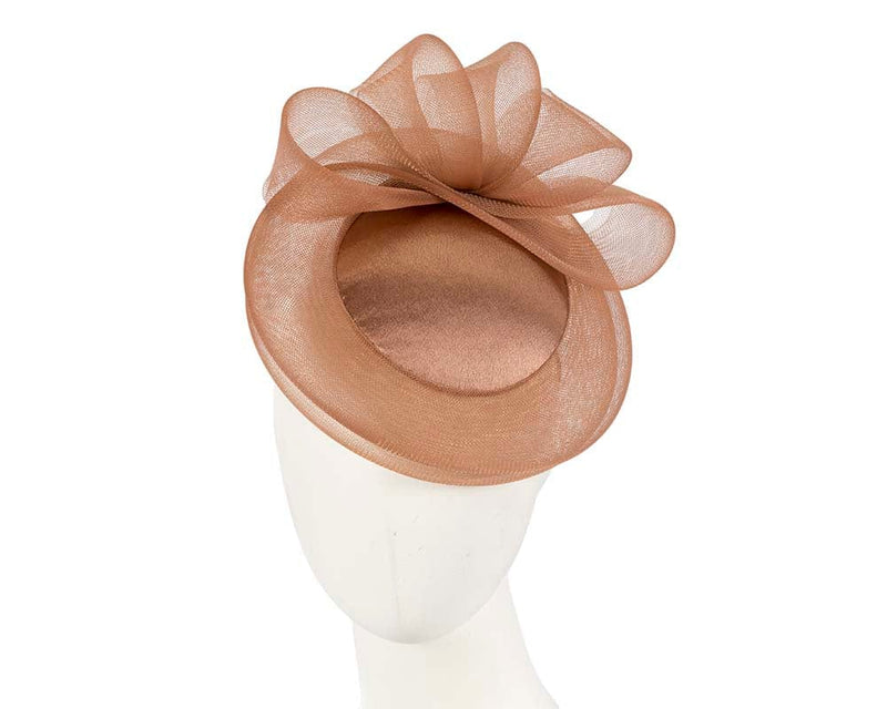 Cupids Millinery Women's Hat Brown Mocca Custom Made Cocktail Hat