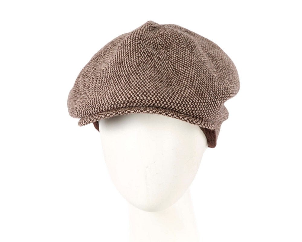 Cupids Millinery Women's Hat Brown Warm brown wool winter fashion beret by Max Alexander