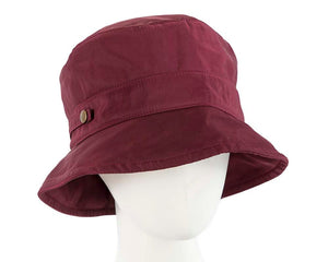 Cupids Millinery Women's Hat Burgundy Burgundy casual weatherproof bucket golf hat