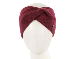 Cupids Millinery Women's Hat Burgundy Burgundy European Made woolen headband