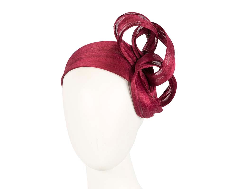 Cupids Millinery Women's Hat Burgundy Burgundy retro headband by Fillies Collection