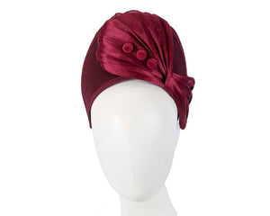 Cupids Millinery Women's Hat Burgundy Burgundy wine crown winter fascinator by Fillies Collection