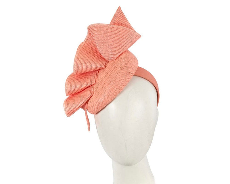 Cupids Millinery Women's Hat Coral Coral pillbox fascinator by Fillies Collection