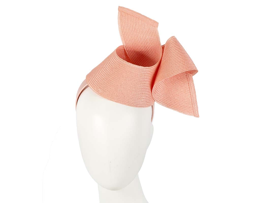Cupids Millinery Women's Hat Coral Modern coral fascinator by Max Alexander
