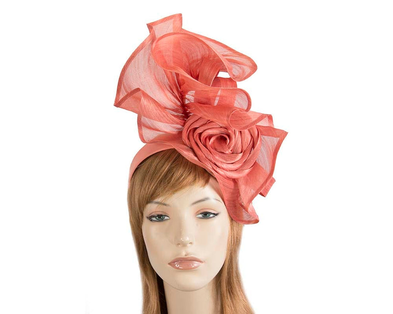 Cupids Millinery Women's Hat Coral Twisted coral designers fascinator by Fillies Collection