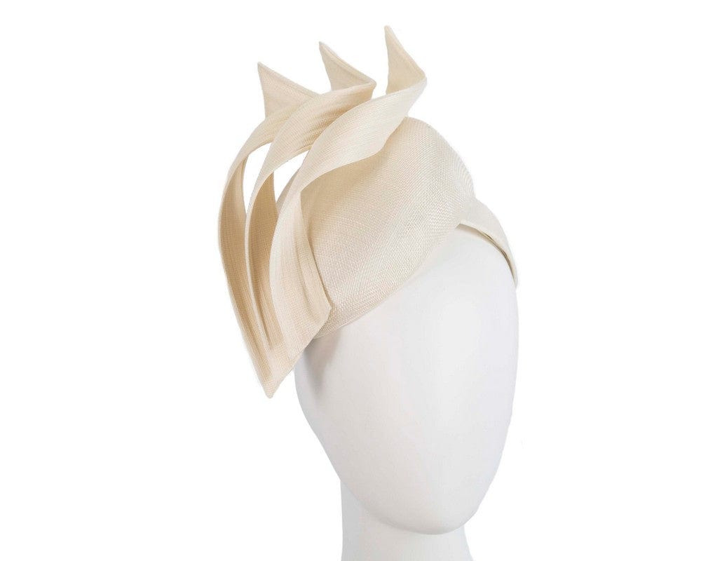 Cupids Millinery Women's Hat Cream Bespoke cream pillbox fascinator by Fillies Collection