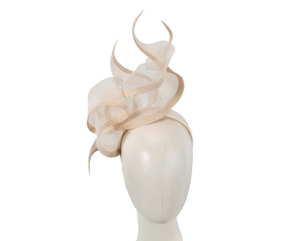 Cupids Millinery Women's Hat Cream Bespoke cream racing fascinator by Fillies Collection