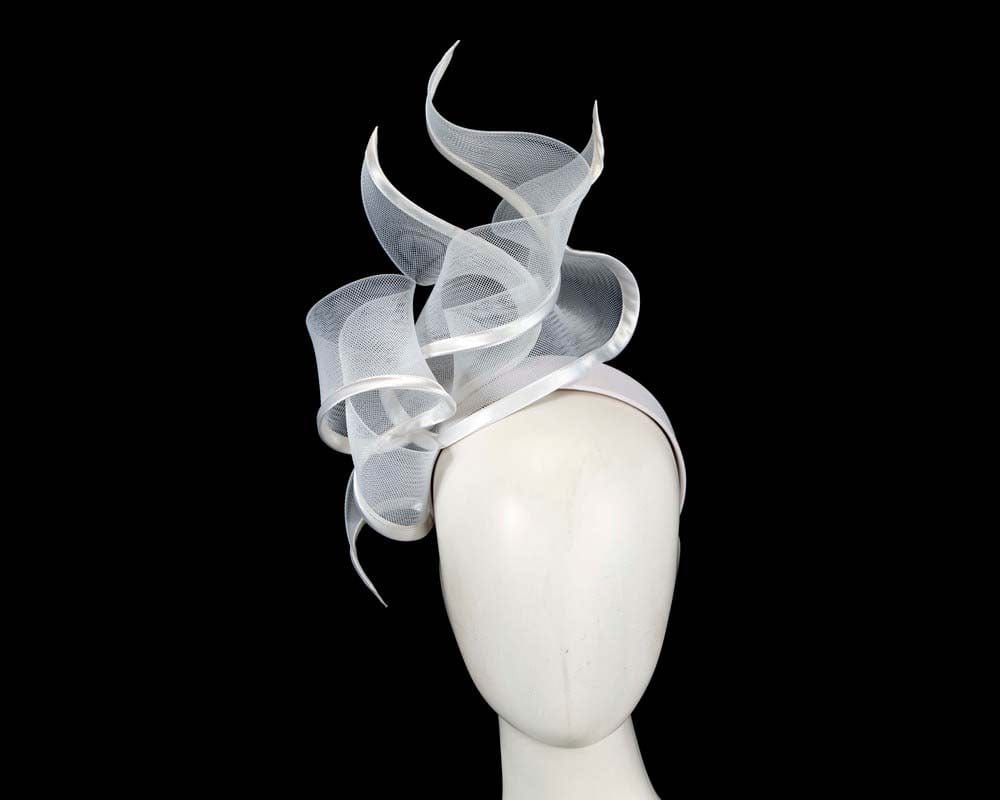 Cupids Millinery Women's Hat Cream Bespoke white racing fascinator by Fillies Collection