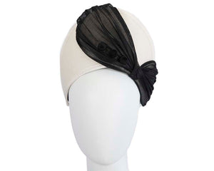 Cupids Millinery Women's Hat Cream/Black Cream & black crown winter fascinator by Fillies Collection