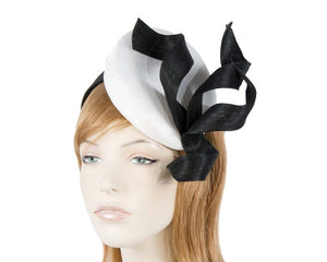 Cupids Millinery Women's Hat Cream/Black White & Black designers fascinator