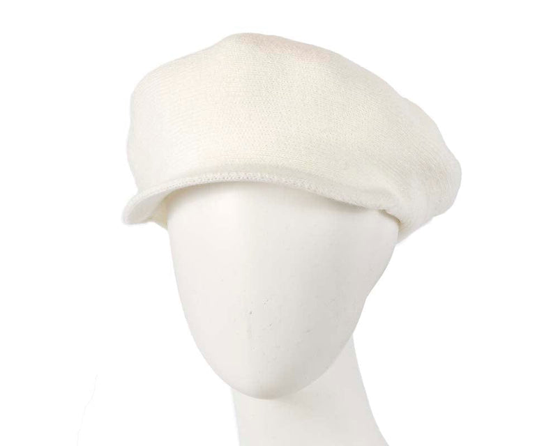 Cupids Millinery Women's Hat Cream Classic woven cream cap by Max Alexander