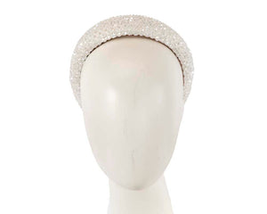 Cupids Millinery Women's Hat Cream Cream crystal fascinator headband by Cupids Millinery