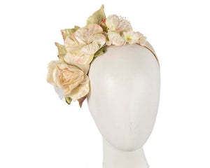 Cupids Millinery Women's Hat Cream Cream flower headband fascinator by Max Alexander