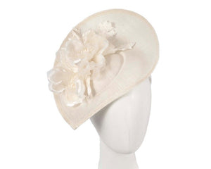 Cupids Millinery Women's Hat Cream Large cream flower fascinator by Max Alexander