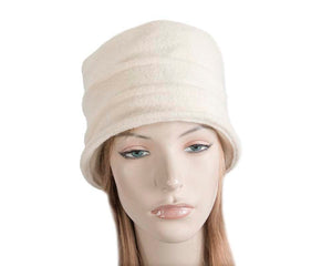 Cupids Millinery Women's Hat Cream Warm cream winter bucket hat by Max Alexander