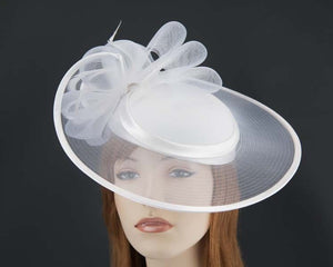Cupids Millinery Women's Hat Cream White Wedding Hat made to order in Australia