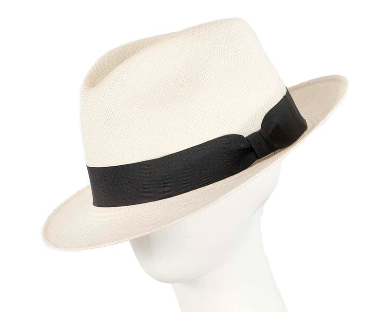Cupids Millinery Women's Hat Ecuadorian Panama Hat Trilby Fedora