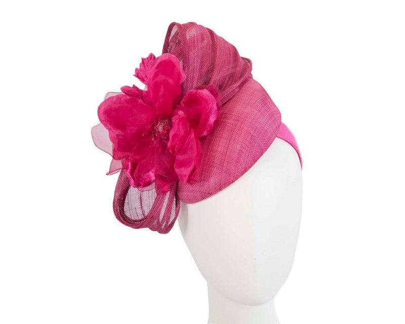 Cupids Millinery Women's Hat Fuchsia Astonishing fuchsia pillbox racing fascinator by Fillies Collection