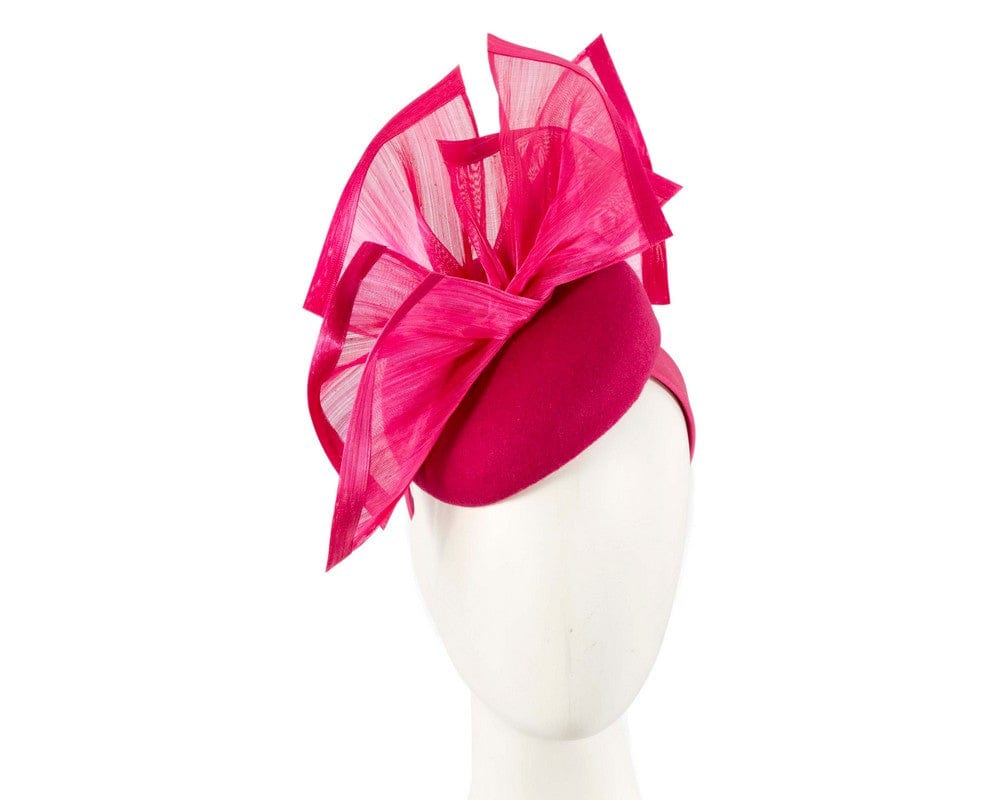 Cupids Millinery Women's Hat Fuchsia Bespoke fuchsia winter racing fascinator by Fillies Collection