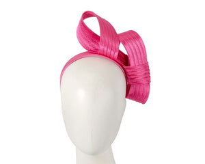 Cupids Millinery Women's Hat Fuchsia Curled fuchsia fascinator