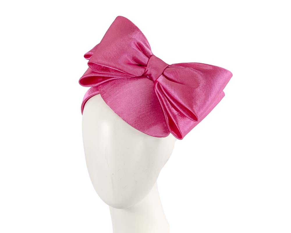 Cupids Millinery Women's Hat Fuchsia Fuchsia fascinator with big bow by Max Alexander