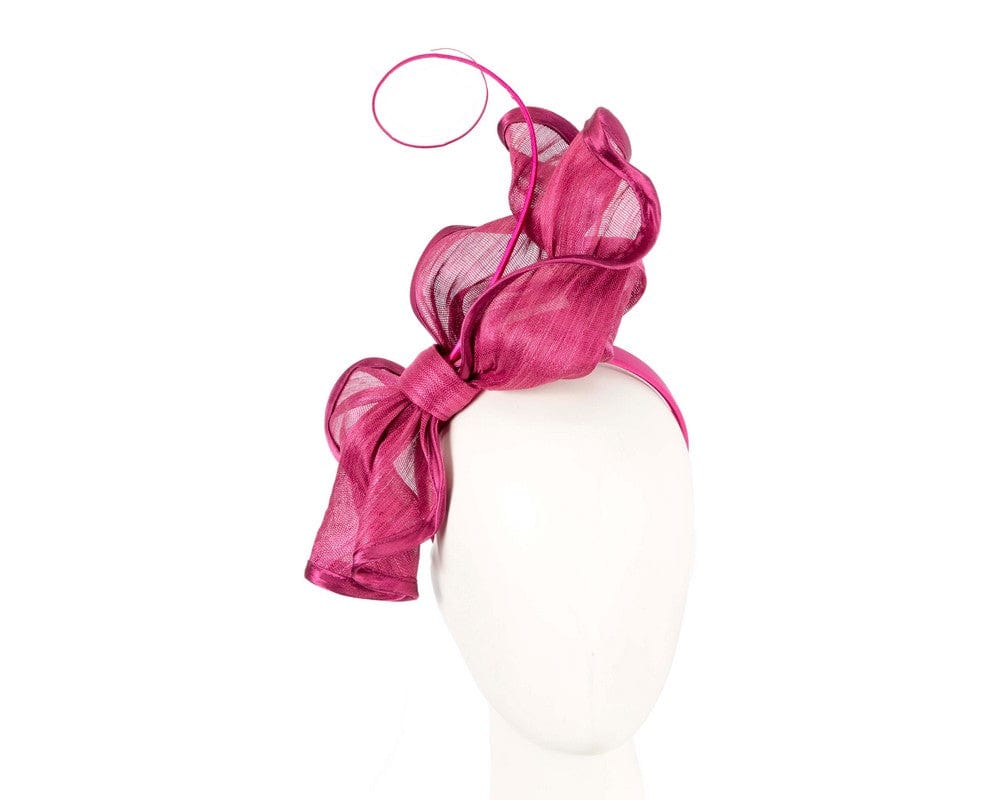 Cupids Millinery Women's Hat Fuchsia Fuchsia racing fascinator by Fillies Collection