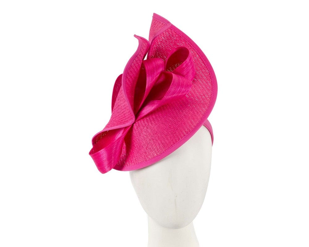 Cupids Millinery Women's Hat Fuchsia Large fuchsia Fillies Collection racing fascinator with bow