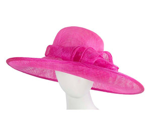 Cupids Millinery Women's Hat Fuchsia Large fuchsia racing hat by Max Alexander