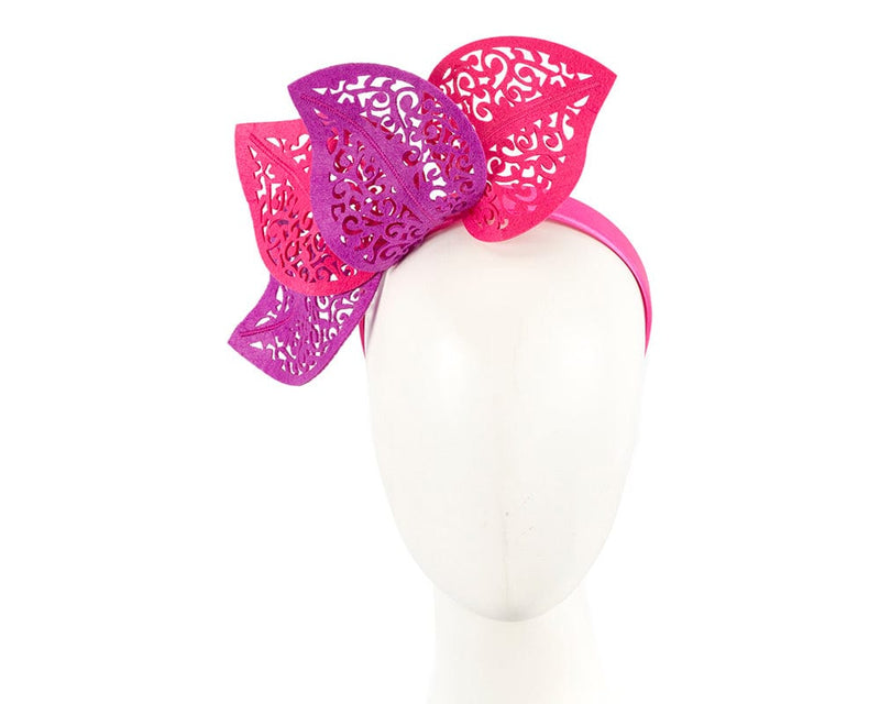 Cupids Millinery Women's Hat Fuchsia/Purple Modern purple & fuchsia racing fascinator by Max Alexander