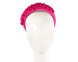 Cupids Millinery Women's Hat Fuchsia Unique fuchsia fascinator headband by Cupids Millinery