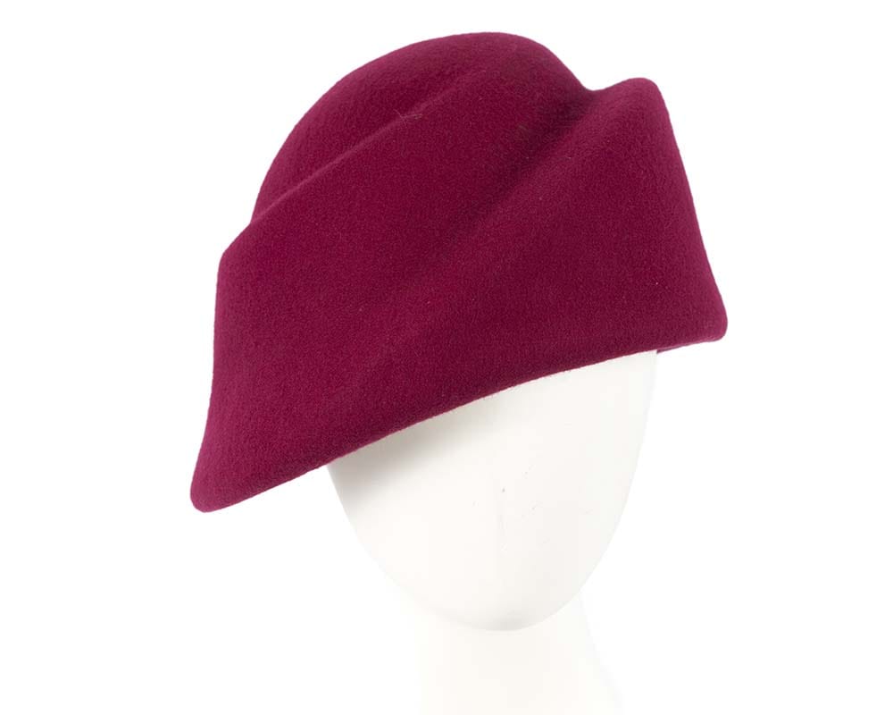 Cupids Millinery Women's Hat Fuchsia Unique fuchsia ladies winter felt fashion hat