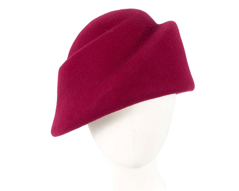 Cupids Millinery Women's Hat Fuchsia Unique fuchsia ladies winter felt fashion hat