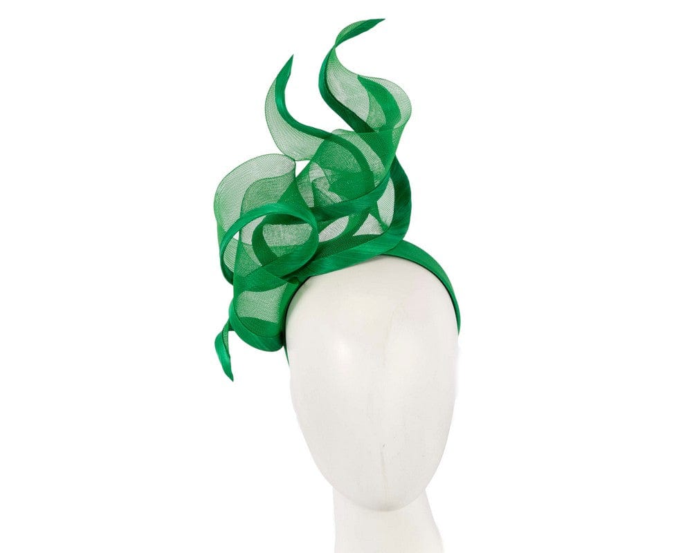 Cupids Millinery Women's Hat Green Bespoke green racing fascinator by Fillies Collection