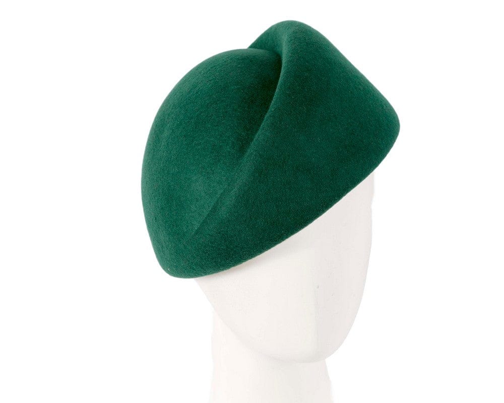 Cupids Millinery Women's Hat Green Designers green felt ladies winter hat