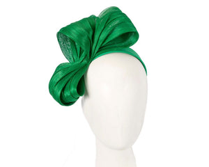 Cupids Millinery Women's Hat Green Exclusive green silk abaca bow by Fillies Collection