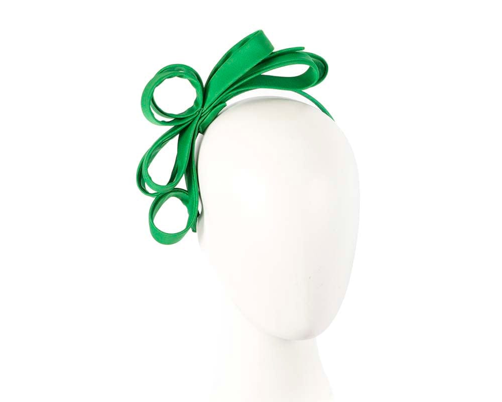 Cupids Millinery Women's Hat Green Green bow racing fascinator by Max Alexander