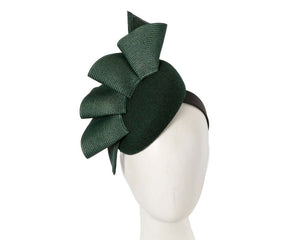 Cupids Millinery Women's Hat Green Green pillbox fascinator by Fillies Collection