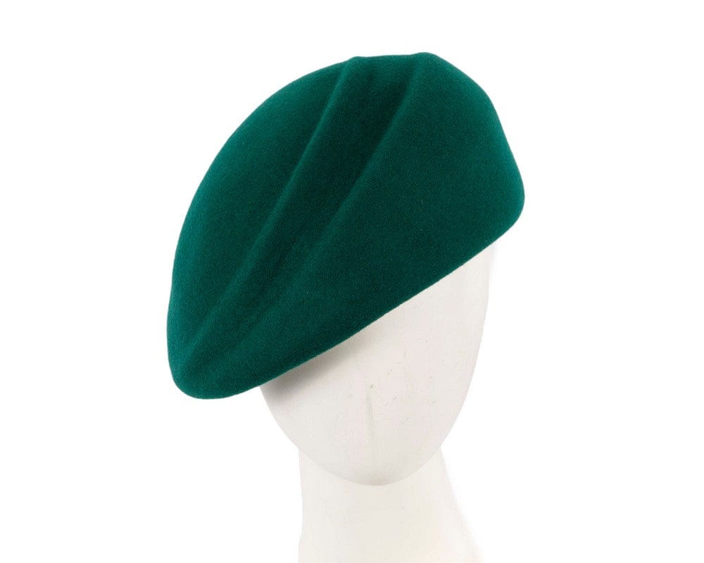 Cupids Millinery Women's Hat Green Green winter felt beret by Max Alexander