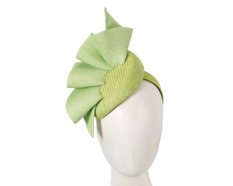 Cupids Millinery Women's Hat Green Lime pillbox fascinator by Fillies Collection