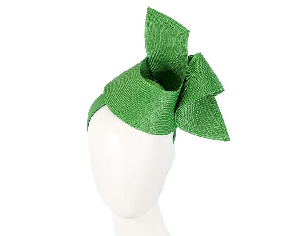 Cupids Millinery Women's Hat Green Modern green fascinator by Max Alexander